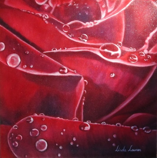 Röd ros färdig - förminskad